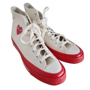 COMME DES GARCONS Play x Converse high top sneakers M 8 W 10